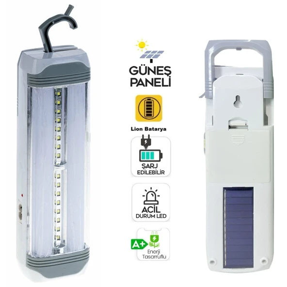 Volemi Solar Şarjlı Işıldak 57 Led V-004 ürün görseli 1