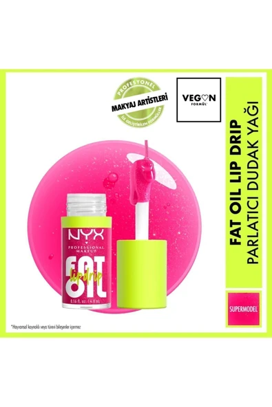 NYX Professional Makeup Fat Oil Lip Drip Parlatıcı Dudak Yağı ürün görseli 1