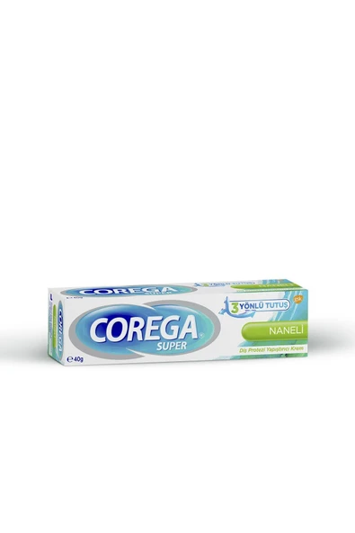 Corega Süper Protez Yapıştırıcı Krem 40 gr Naneli ürün görseli 1