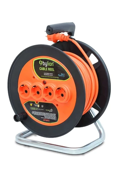 Bylion PMK-20325-F 3X2.5 TTR 20m Plastik Kablo Makarası ürün görseli 1
