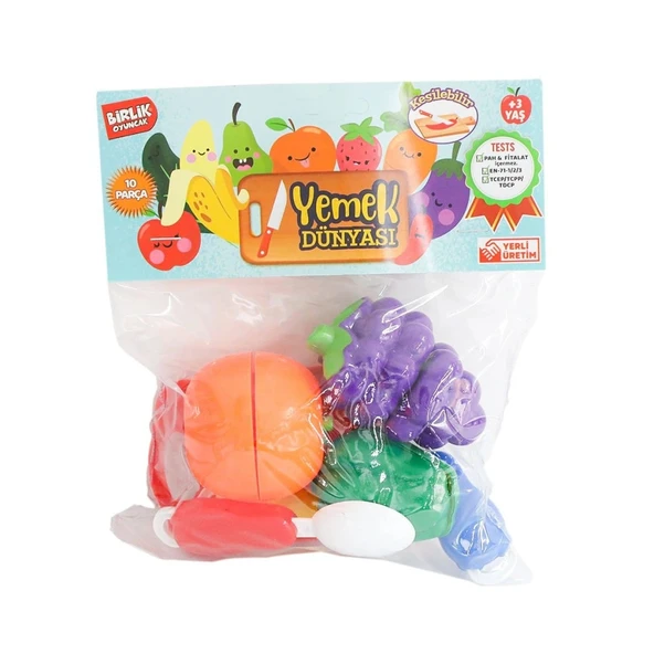 URT007-PVC-1AB KESİLEBİLEN SEBZE MEYVE 3 PCS ürün görseli 1