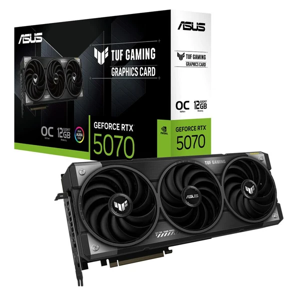 Asus TUF-RTX5070-O12G-GAMING 12GB 192Bit GDDR7 DP/HDMI PCI 5.0 Ekran Kartı ürün görseli 1