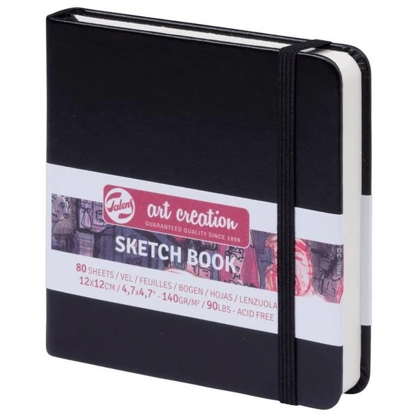 TALENS ART SKETCH BLOCK BLACK 12X12 140gr ürün görseli 1
