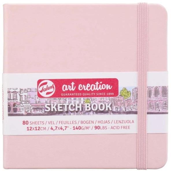 TALENS ART SKETCH BLOCK  P.PINK 12X12 140gr ürün görseli 1