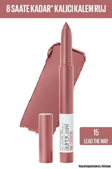 MAYBELLİNE NEW YORK Kalem Ruj - Sw Superstay Ink Crayon 15 Lead the Way 30174184 ürün görseli 1