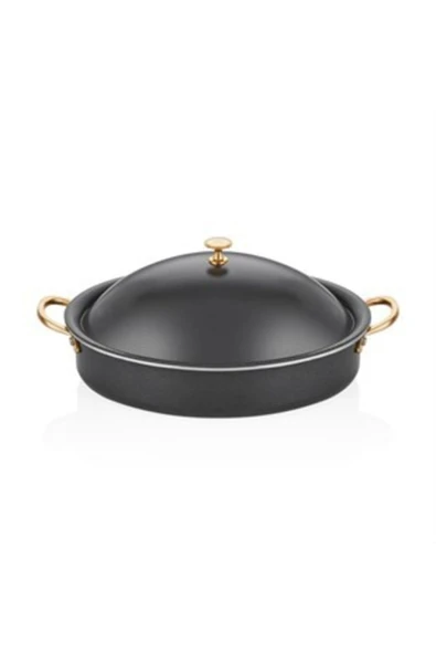Altınbaşak  Black Pearl Lüx Oval Derin Tencere ürün görseli 1