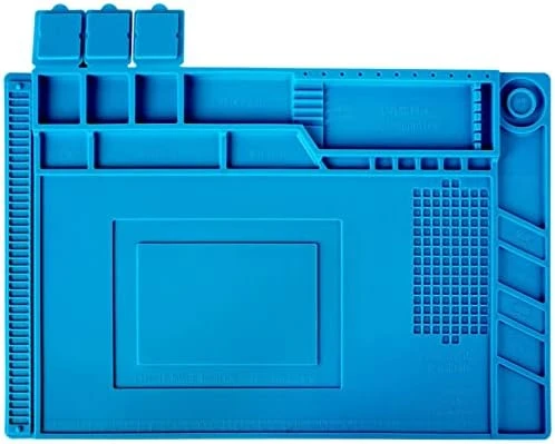 S160 Isıya Dayanıklı Manyetik Silikon Tamir Pedi Mıknatıslı Saklama Bölmeli - 45X30cm ürün görseli 1
