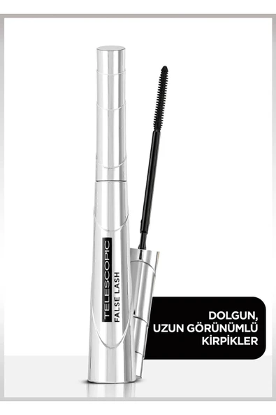 L'OREAL PARİS Paris False Lash Telescopic Fiber Siyah Maskara ürün görseli 1