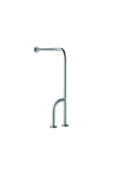 Maxiflow  Paslanmaz Engelli Yer Duvar Baston Ayak Tutunma Barı 75x75x30) ürün görseli 1