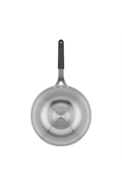 Altınbaşak  Çelik Wok Tava 26cm - Silikonlu Sap - Resim 3