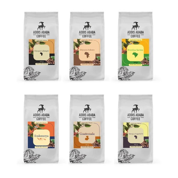Addis Ababa Coffee 6X100 gr Dünya Kahveleri ürün görseli 1