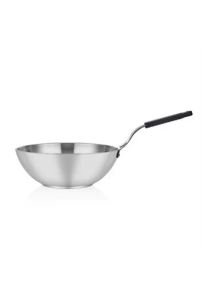 Altınbaşak  Çelik Wok Tava 26cm - Silikonlu Sap ürün görseli 1