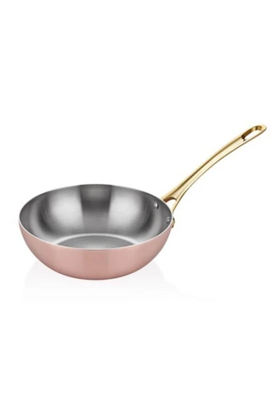 Altınbaşak  Multi Metal Bakır Wok Tava 24cm ürün görseli 1