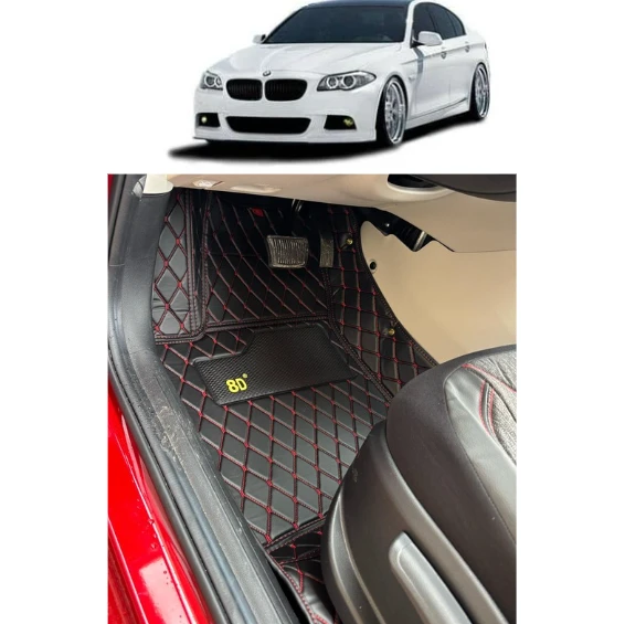 Bmw 520d 2011-2013 Arası Araca Özel 8d Tek Katmanlı Havuzlu Paspas Takımı ürün görseli 1