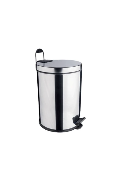 Maxiflow  Çelik 8 Litre Pedallı Çöp Kovası Ss 430 Kalite ürün görseli 1