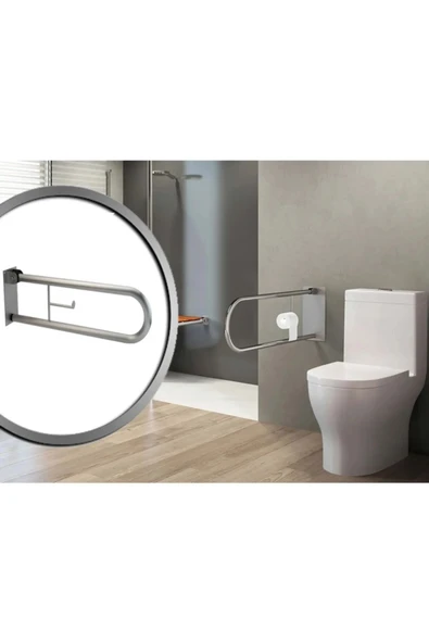 Fixer365  Yaşlı, Hasta ve Engelli Tutunma Barı Mafsalı Çelik Hareketli WC Kağıtlıklı ürün görseli 1