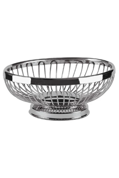 Altınbaşak  Paslanmaz Oval Ekmek Ve Meyve Sepeti 20*15cm ürün görseli 1