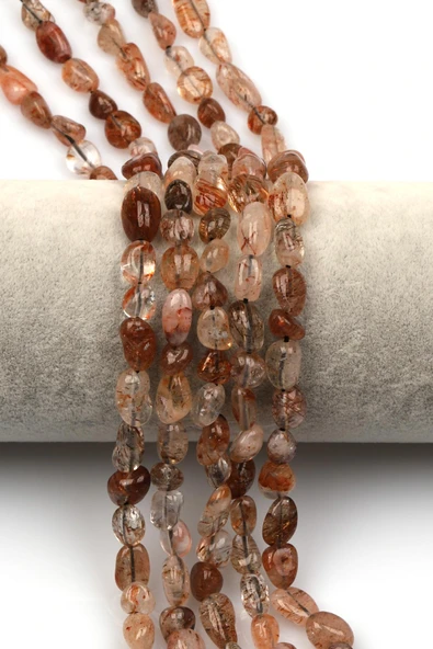 Himalaya Kuvars Doğal Taş Dizi 6 x 8 mm Mercimek Kesim ürün görseli 1
