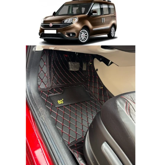 Fiat Doblo 2013-2020 Arası Araca Özel 8d Havuzlu Paspas Takımı ürün görseli 1