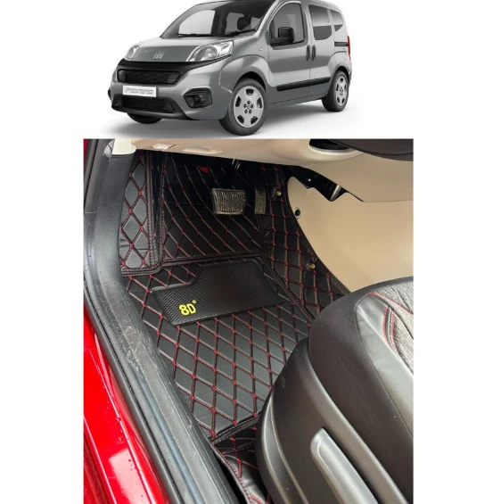 Fiat Fiorino Aracına Özel 8d Tek Katmanlı Havuzlu Paspas Takımı ürün görseli 1