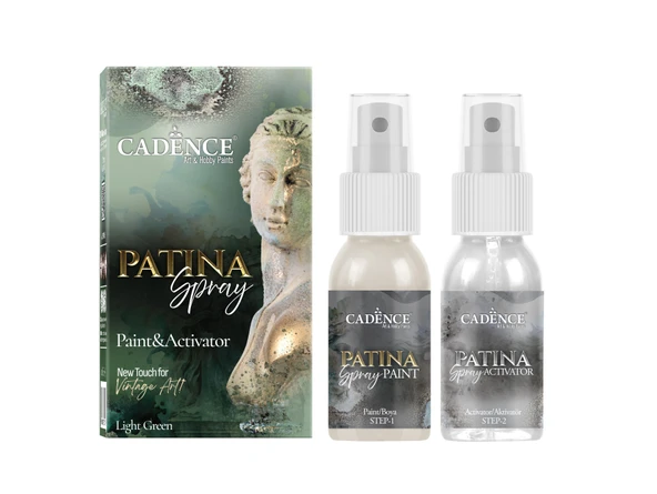 PATİNA SPREY SET 1 ( AÇIK YEŞİL ) 50ML+50ML ürün görseli 1