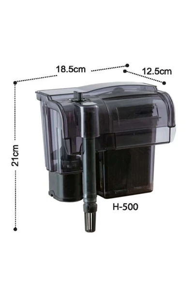 Dophin H500 Akvaryum Askılı Şelale Filtre 510 L/s ürün görseli 1
