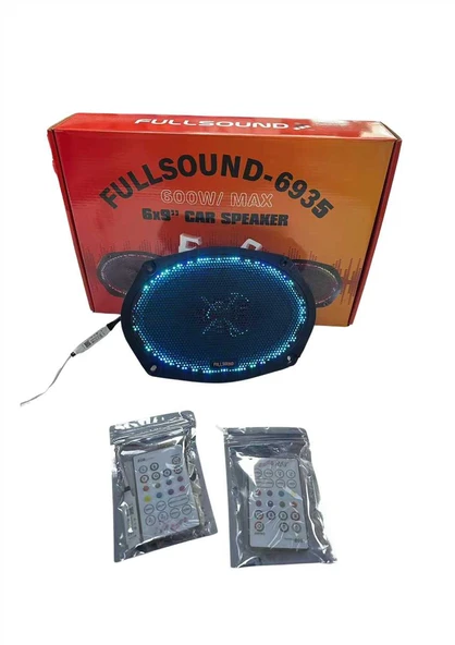 FULLSOUND K-6935 6X9 Oval Oto Hoparlör Takımı RGB IŞIKLI ürün görseli 1