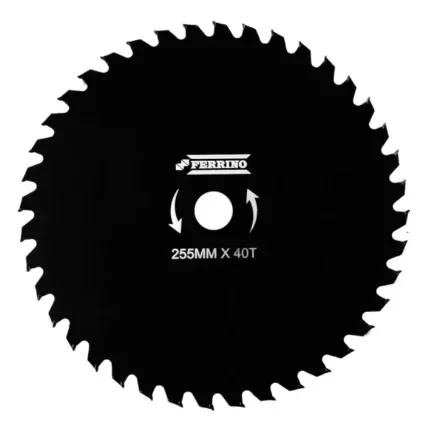 Ferrino Deliksiz Elmas Bıçak Daire Testere 40 Diş 255 mm Siyah ürün görseli 1