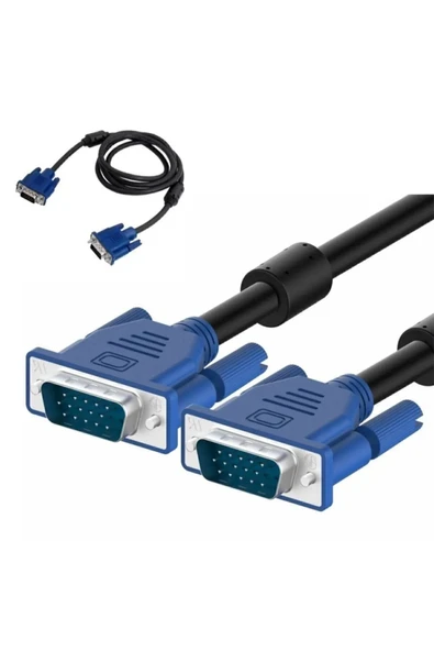 Hubstein 1.5 Metre Vga Kablosu Ekran Lcd Monitör Projeksiyon Bağlantı Kablosu - Çift Filtreli - 1.5 Metre ürün görseli 1