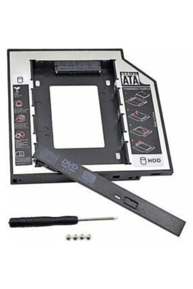 TRND Oem Dvd Yuvasına Takılan Ssd Hdd Kutusu 12.7mm Hdd Caddy Kızak--A07 ürün görseli 1