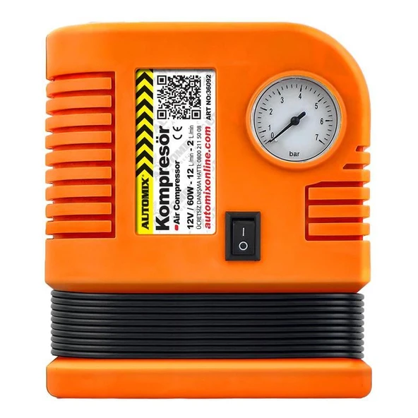 Automix 36092 Mini Araç Kompresörü 300psi 12v ürün görseli 1