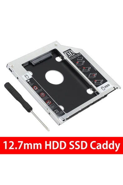 Artvision 12.7mm Caddy Sata 12.7 Mm Ssd Harddisk Kutusu Kızak Laptop Ssd Notebook Ikinci Hdd Takma-A07 ürün görseli 1