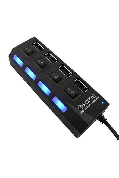 Artvision 4 Port Açma Kapama Düğmeli Usb Hub 2.0 Usb Çoklayıcı-A10 ürün görseli 1