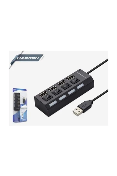 HADRON Hd102 Usb 2.0 Hub 4 Port-A10 - Resim 2