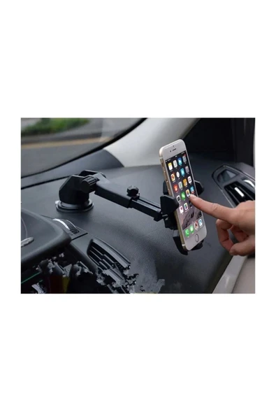 Uzayabilen Vantuzlu Araç Telefon Tutucu - Resim 2