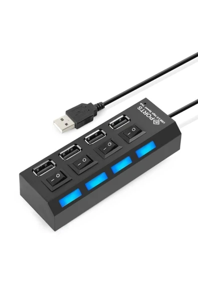 OEM 4 Port Usb 2.0 Hub Çoğaltıcı Swıtch Anahtarlı ürün görseli 1