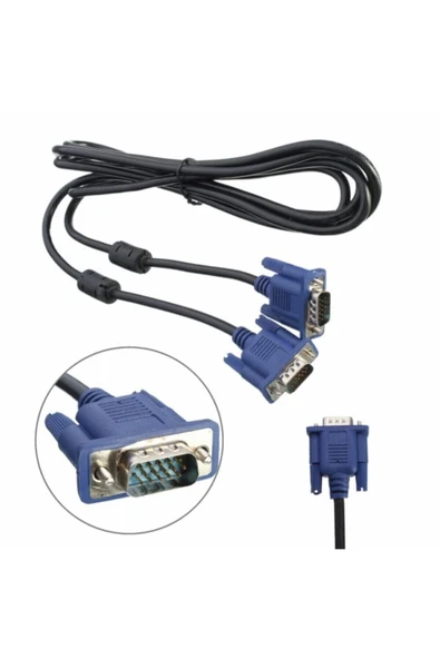 lodose Wozlo 1.5m Metre Vga Kablo Lcd Ekran Monitör Projeksiyon Kablosu 15 Pin Erkek - %100 Bakır Kablo ürün görseli 1
