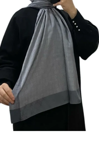 Monogram Jakar Şal - %50 Viskon %50 Polyester - 6060900-05 - Resim 5