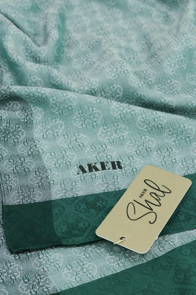 Monogram Jakar Şal - %50 Viskon %50 Polyester - 6060900-05 - Resim 7