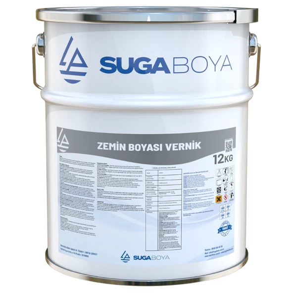 SUGA ZEMİN BOYASI VERNİK ŞEFFAF 12 KG ürün görseli 1