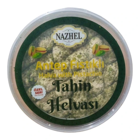 NAZHEL Antep Fıstıklı Tahin Helvası 450 gr. ürün görseli 1