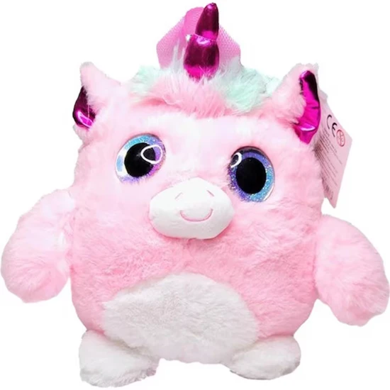 çocuklar için sevimli peluş sırt çantası pembe 25 cm (3-6 yaş) ürün görseli 1