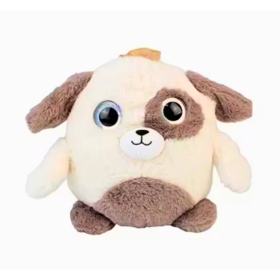 çocuklar için sevimli peluş sırt çantası krem 25 cm (3-6 yaş) ürün görseli 1