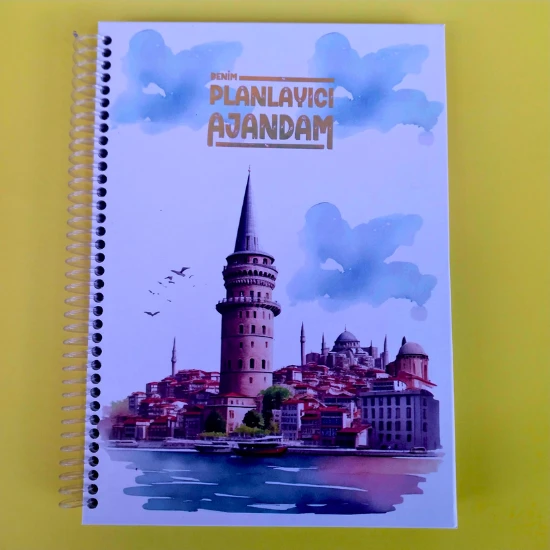 zamansız haftalık ajandam manifest defteri 17x24cm 100 yaprak planlayıcı defter galata ürün görseli 1