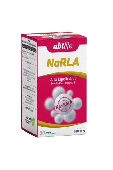 Nbt Life Narla Alfa Lipoik Asit Takviye Edici Gıda 30 Kapsül ürün görseli 1