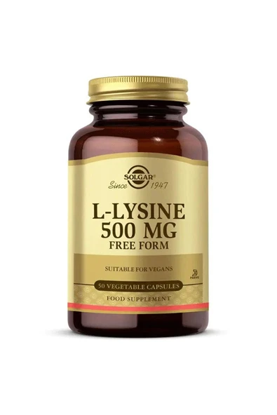 Solgar L-Lysine 500 Mg 50 Kapsül ürün görseli 1