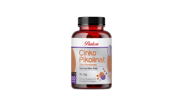 Balen ÇİNKO PİKOLİNAT 375 MG X 60 Kapsül ürün görseli 1