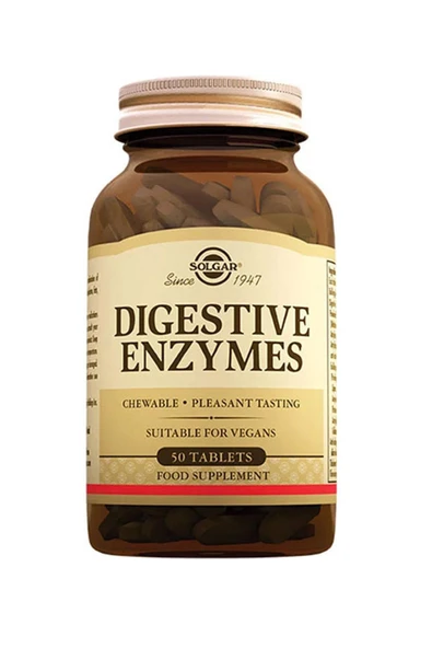 Solgar Digestive Enzymes 50 Tablet ürün görseli 1