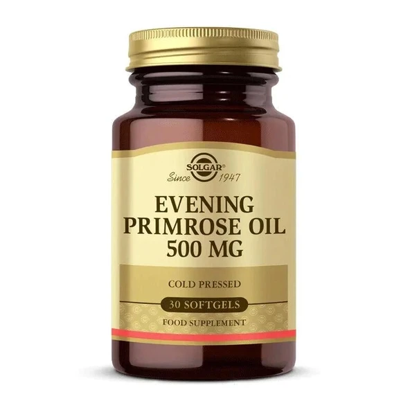Solgar Evening Primrose Oil 500 mg 60 Yumuşak Jelatin Kapsül ürün görseli 1