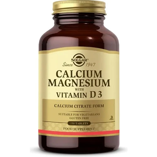 Solgar Calcium Magnesium With Vitamin D3 Kalsiyum ve Magnezyum 150 Tablet ürün görseli 1